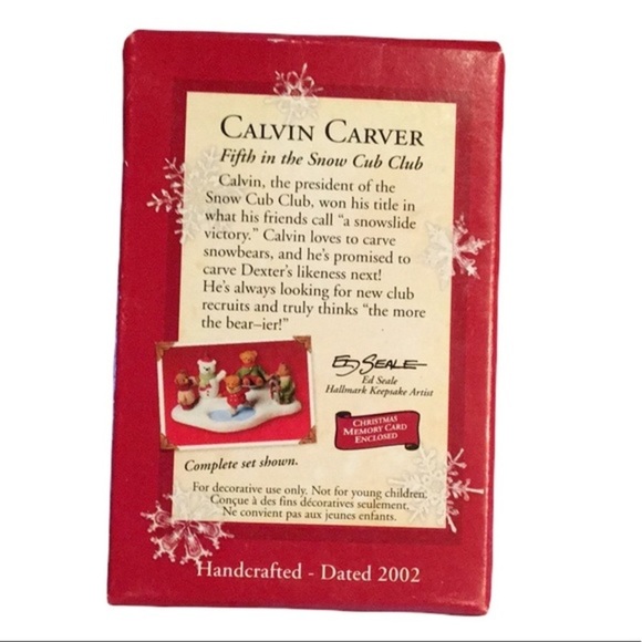 NIB HALLMARK 2002 Calvin Carver 5th in series Snow Cub Club - Picture 2 of 5